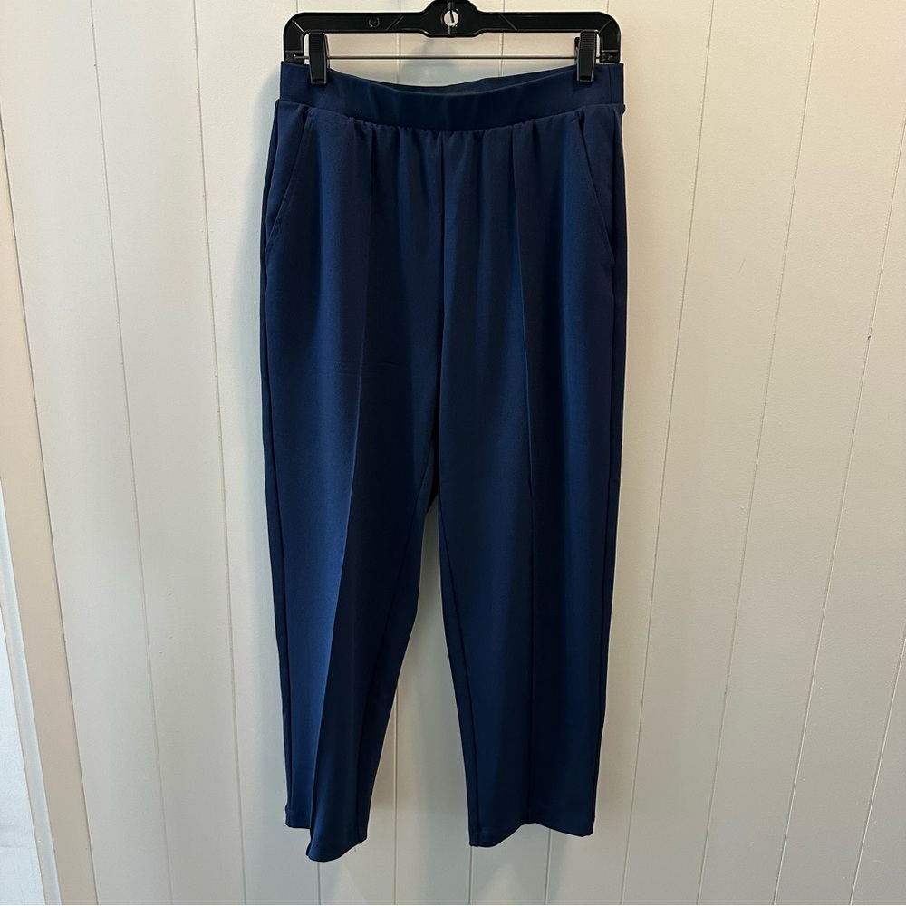 Loft navy blue trousers with elastic waist size Medium